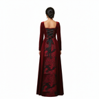 Laced Velour Gown