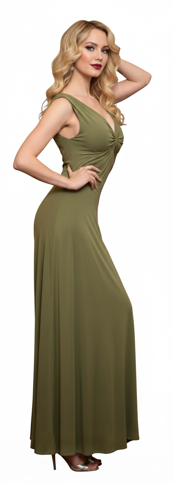Reversible Backless Jersey Dress