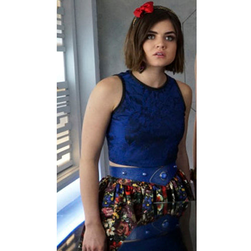 Aria's Floral Pleated Skirt and Top Pretty Little Liars S6 Ep9