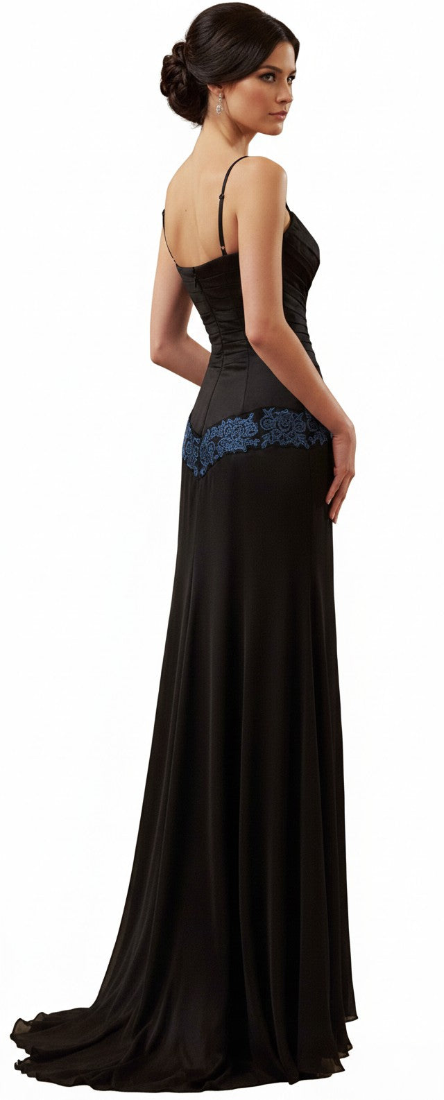 Black Velvet Medieval Maxi Dress