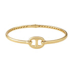 Single Mariner Link Bangle in 14K Yellow Gold (12.00 mm)
