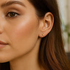 14K Yellow Gold Yours Truly Initial N Stud Earrings