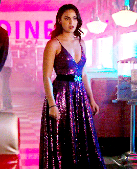 Riverdale Ronnie Pink Low Cut Dress
