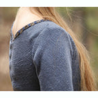 Vampire Diaries Rebekah Blue Wool Dress with Cincher