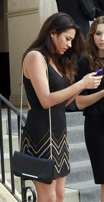 Pretty Little Liars Emily Chevron Funeral Dress