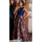 Aria's Floral Pleated Skirt and Top Pretty Little Liars S6 Ep9